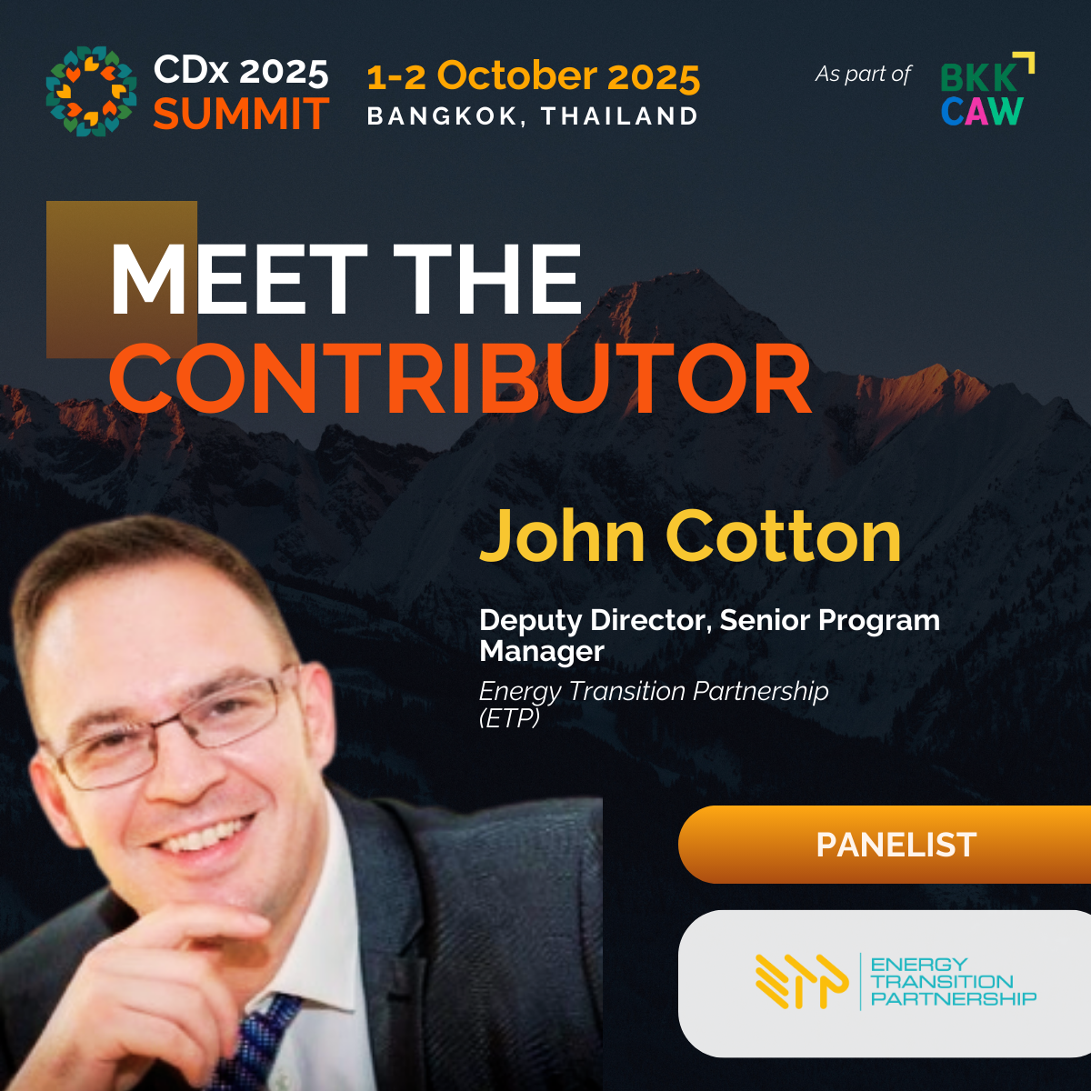 John speaker card