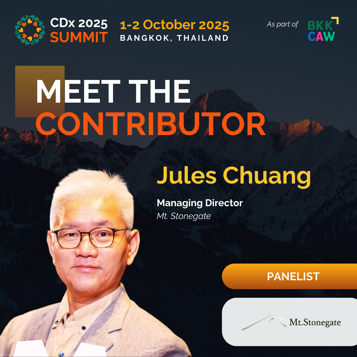 Jules speaker card