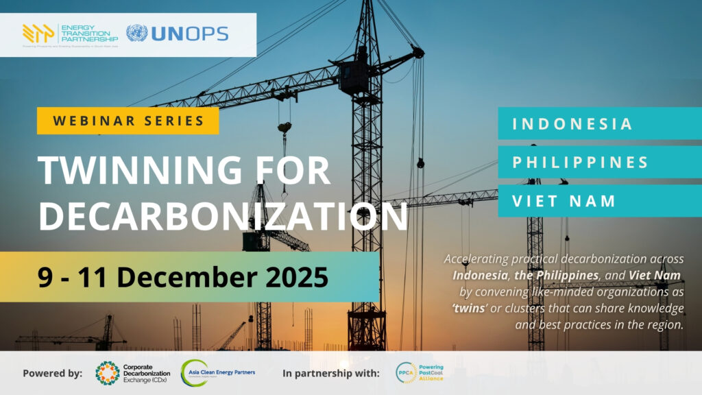 ETP Twinning for Decarbonization Webinar Social Media Banner Template