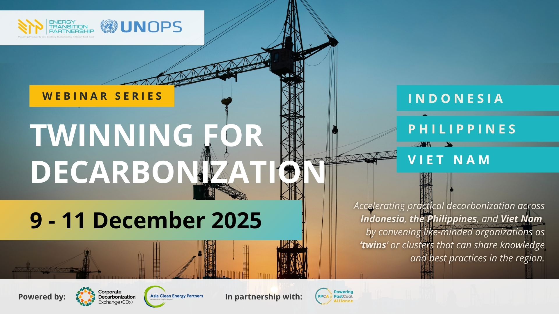 ETP Twinning for Decarbonization Webinar Social Media Banner Template